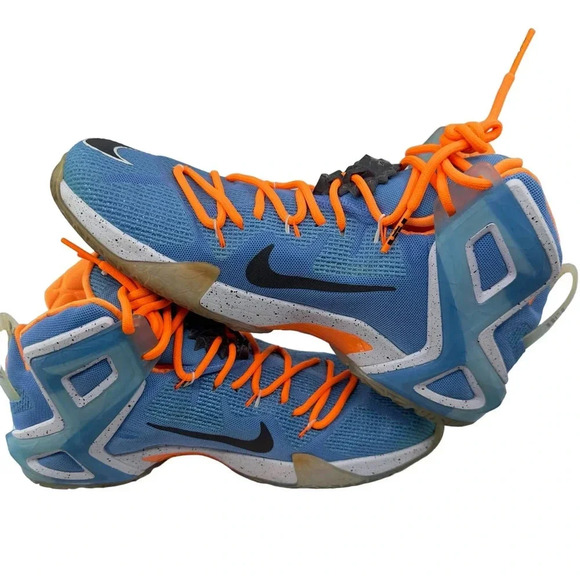 Nike LeBron 12 XII Elite Elevate Shoe Blue Carolina/Blanc/Noir 11.5 724559-488 main image 6